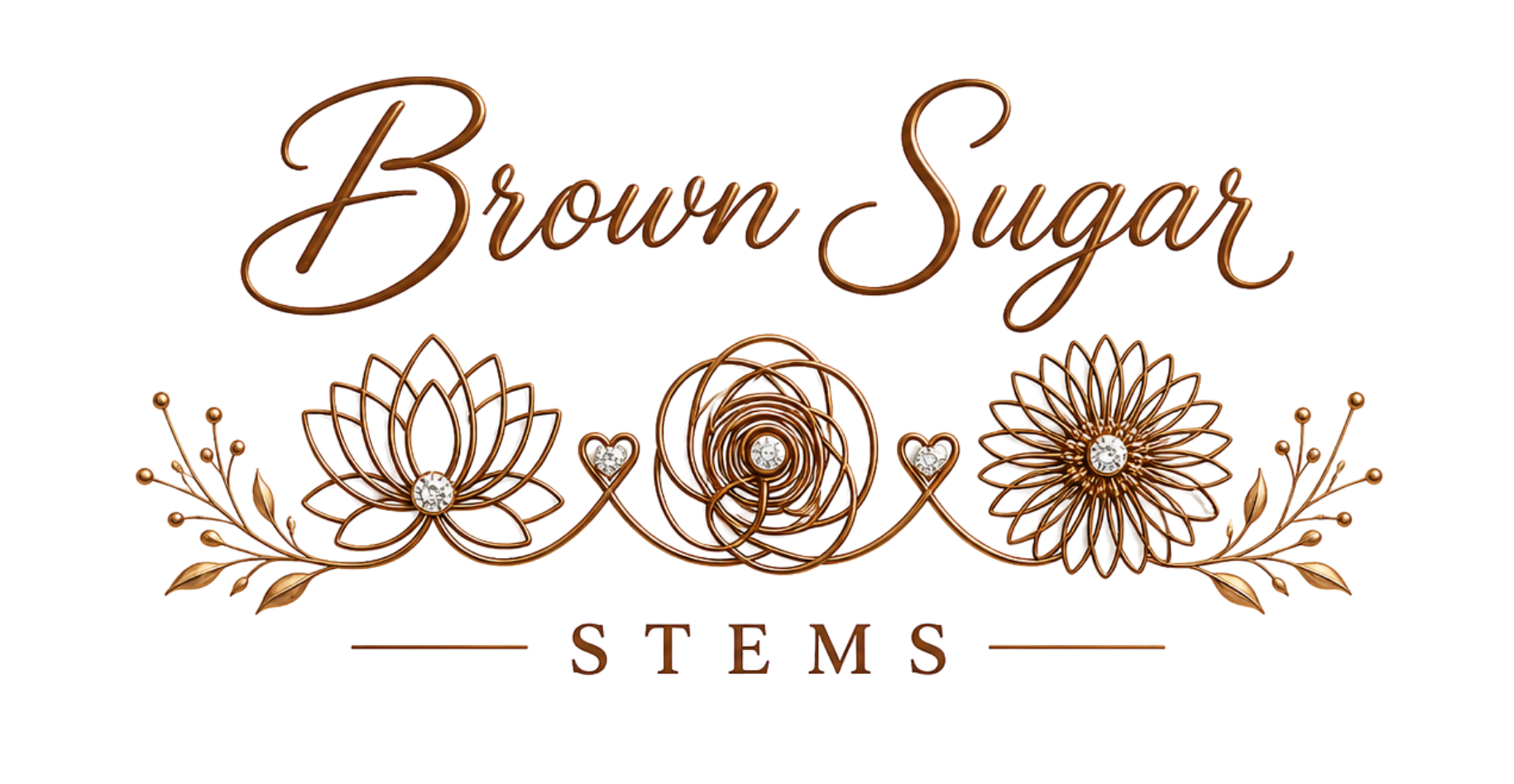 pink floral watercolor brand fashion logo